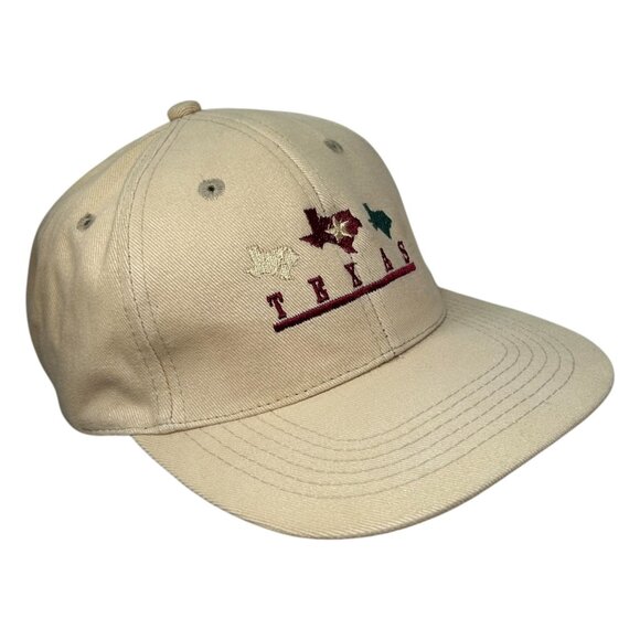 Texas Embroidered Tan Baseball Hat Cap Strapback Vintage State Exp Headwear - Picture 7 of 13